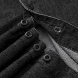 Áo Khoác Sơ Mi Nam Tay Dài Denim Dark Grey Form Regular