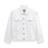 Áo Khoác Jeans Nam Siêu Nhẹ ICON105 Lightweight Offwhite Form Loose