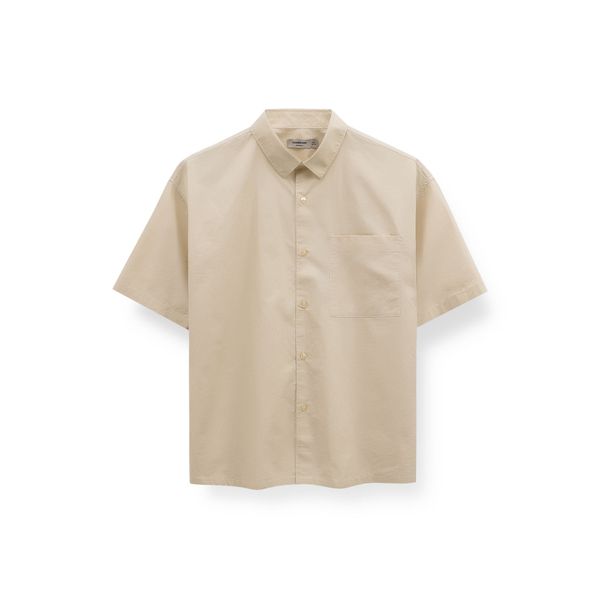 Áo Sơ Mi Nam Tay Ngắn Sleek Split Shirt Form Super Boxy