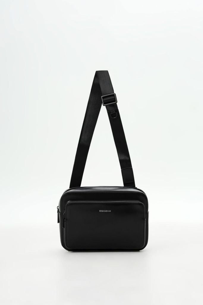 Túi Nam Đeo Chéo Minimalist PU Multi-Pocket