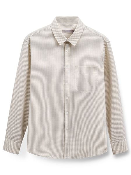 Áo Sơ Mi Nam Cotton Tay Dài Soft Touch Gingham Form Regular