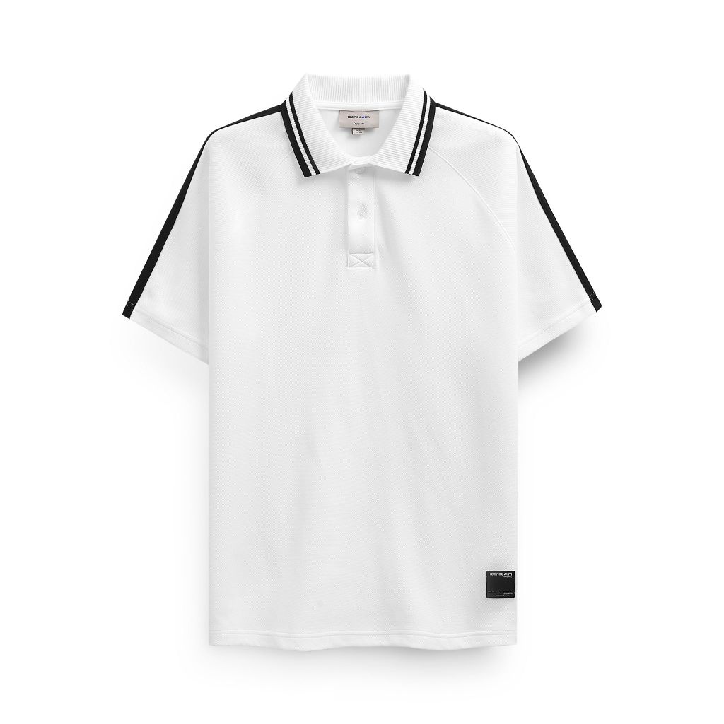 Áo Polo Nam Trim Edge Sọc Vai Form Regular