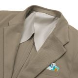 Áo Blazer Nam Versa Regular Vải Twill Form Regular