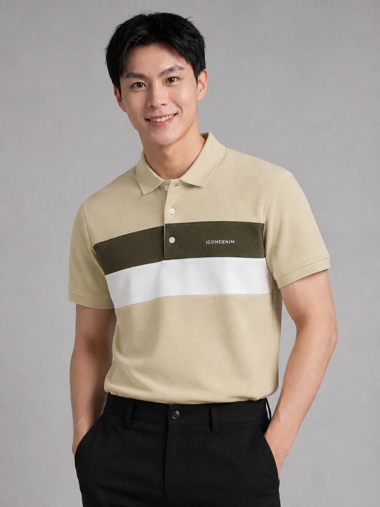 Áo Polo Nam Arctic Stripe Form Regular