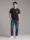 Quần Smart Jeans Nam Siêu Co Dãn Xanh Trơn Form Smart Fit