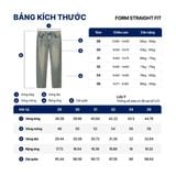 Quần Jean Nam Blue Sand Ống Suông Vintage Wash Form Straight