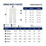 Quần Jean Nam Siêu Nhẹ Ống Suông ICON105 Lightweight Off White Form Straight