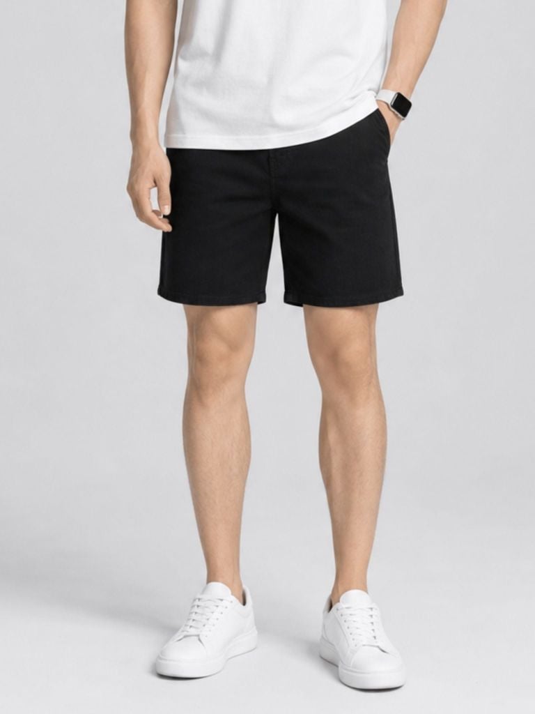 Quần Shorts Denim Co Dãn Regular Classic