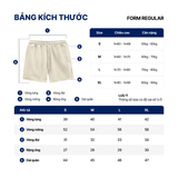 Quần Short Nam Lưng Thun Pique Trim Edge Form Regular