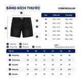Quần Short Jean Nam Dark Grey Form Regular