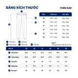 Quần Tây Nam Ống Ôm Button Sidetab Form Slim
