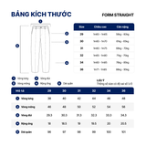 Quần Tây Nam Ống Suông Hidden Elastic Side Waist Form Straight