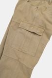 Quần Cargo Nam Washed Khaki Form Straight