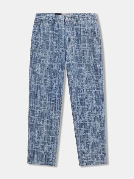 Quần Jean Nam Hoạ Tiết Jacquard Form Straight