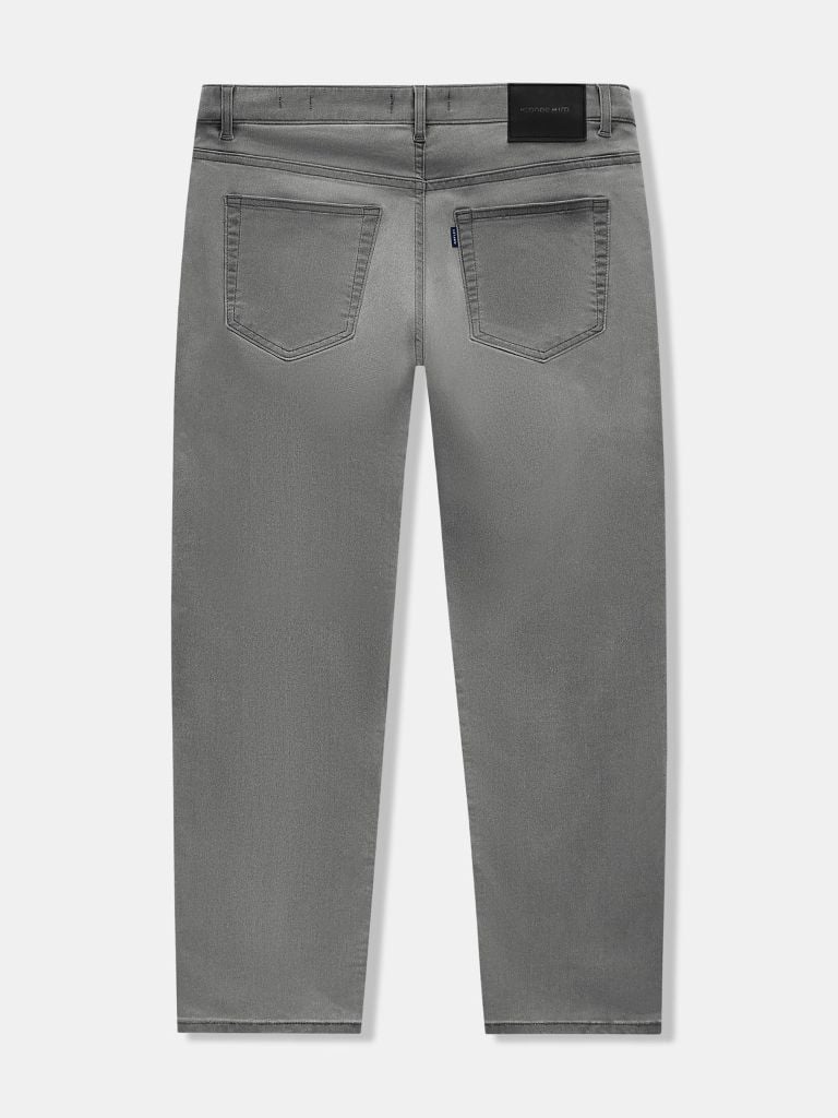 Quần Jeans Nam Airflex Siêu Gọn Nhẹ Light Grey Form Regular