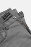 Quần Jeans Nam Airflex Siêu Gọn Nhẹ Light Grey Form Regular