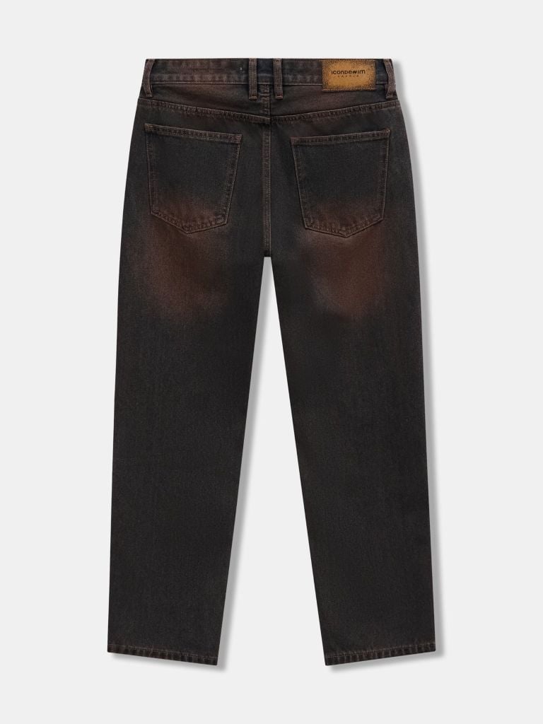 Quần Jeans Nam Vintage Brown Form Straight