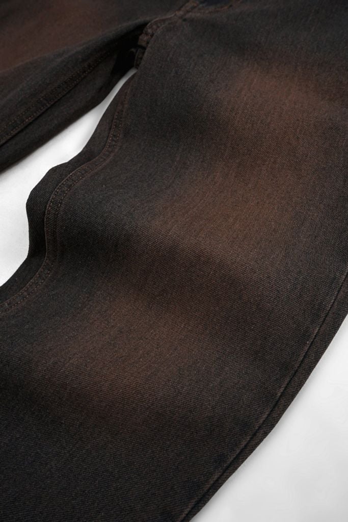 Quần Jeans Nam Vintage Brown Form Straight