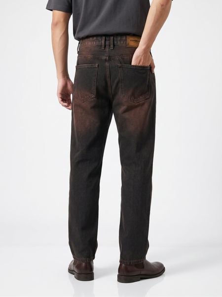Quần Jeans Nam Vintage Brown Form Straight