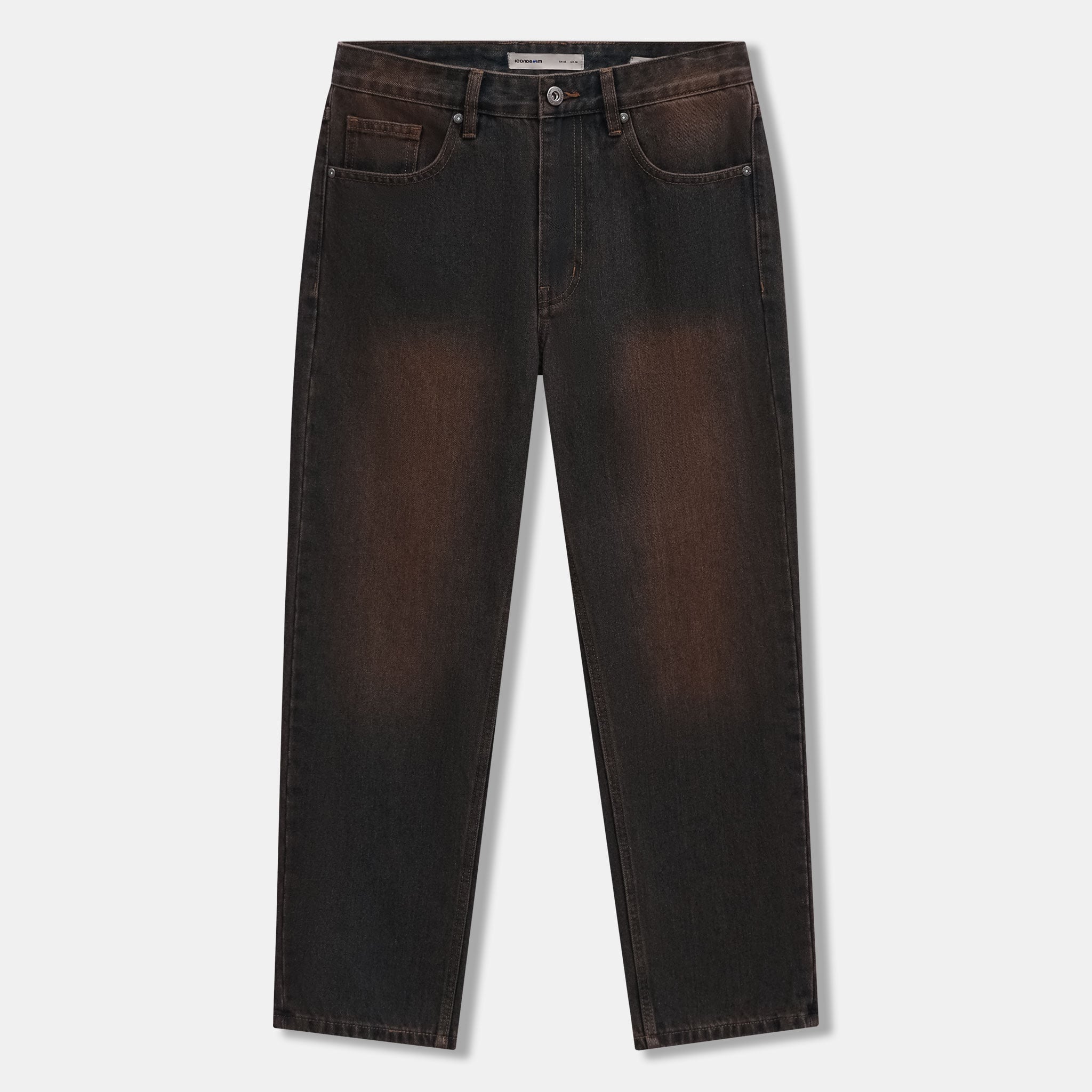 Quần Jeans Nam Vintage Brown Form Straight