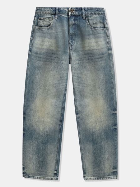 Quần Jeans Nam Vintage Washed Blue Form Baggy