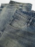 Quần Jeans Nam Vintage Washed Blue Form Baggy