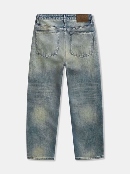 Quần Jeans Nam Vintage Washed Blue Form Baggy