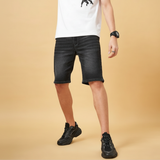 Quần Short Denim Nam Wash Basic Color Form Slim