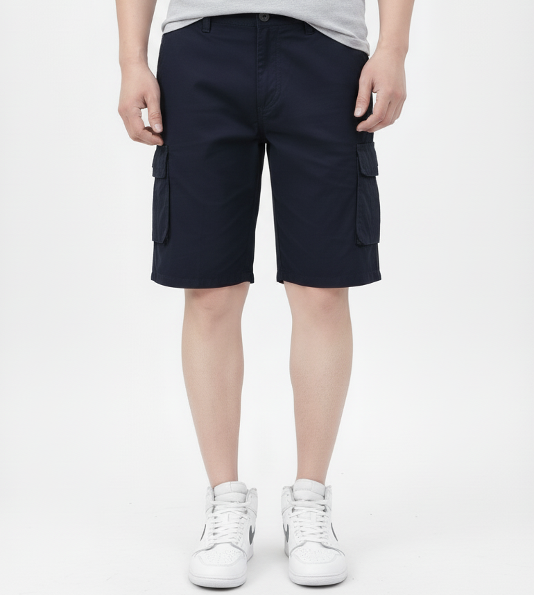 Quần Short Kaki Nam Túi Hộp Cargo Tag Form Smart Fit