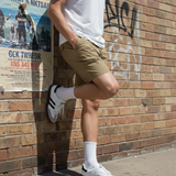 Quần Short Kaki Nam Garment Dye Form Regular