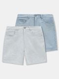 Quần Short Jeans Nam Monogram Form Regular