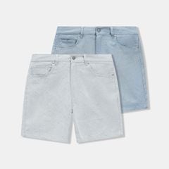 Quần Short Jeans Nam Monogram Form Regular