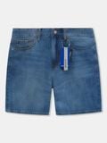 Quần Short Jean Nam Siêu Nhẹ ICON105 Mid Blue Form Loose