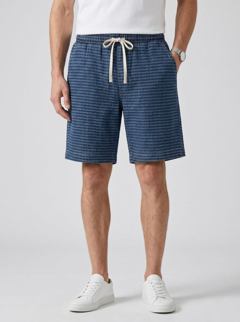 Quần Short Jeans Nam Gridline Form Loose