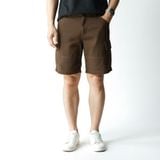 Quần Short Kaki Nam Cargo Garment Dye Form Regular