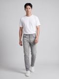 Quần Smart Jeans Nam Siêu Co Dãn Xám Trơn Form Smart Fit