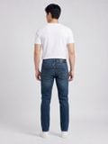 Quần Smart Jeans Nam Siêu Co Dãn Xanh Đậm Trơn Form Smart Fit