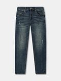 Quần Smart Jeans Nam Siêu Co Dãn Xanh Trơn Form Smart Fit