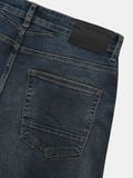 Quần Smart Jeans Nam Siêu Co Dãn Xanh Trơn Form Smart Fit