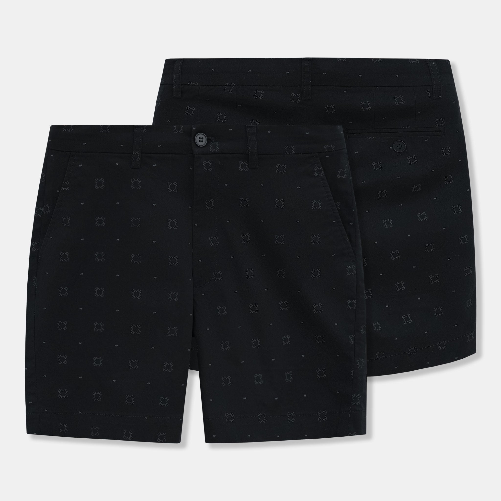 Quần Short Nam ID Monogram Pattern Form Regular