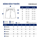 Quần Short Denim Nam Striped Utility Form Regular