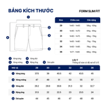 Quần Short Denim Nam Wash Basic Color Form Slim