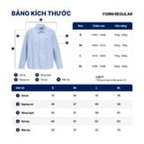 Áo Sơ Mi Tay Dài Nam ID Embroidery Stripped Shirt Form Regular