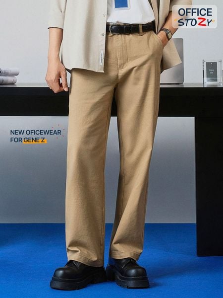 Quần Kaki Nam Sandfold Form Loose