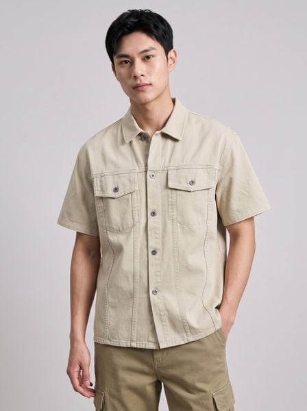 Áo Sơ Mi Nam Tay Ngắn Original Quality Form Boxy