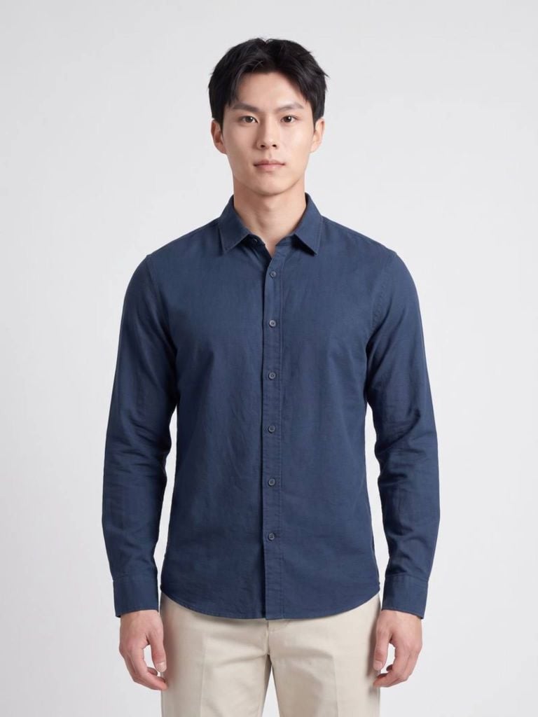 Áo Sơ Mi Nam Tay Dài Sandveil Form Regular