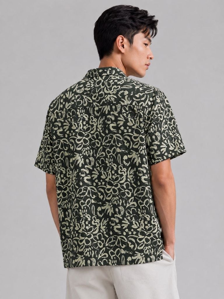 Áo Sơ Mi Nam Tay Ngắn Cuban Wildbloom Form Relaxed