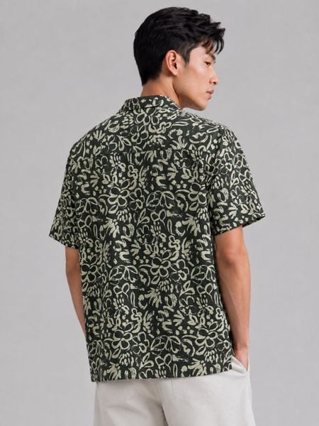 Áo Sơ Mi Nam Tay Ngắn Cuban Wildbloom Form Relaxed