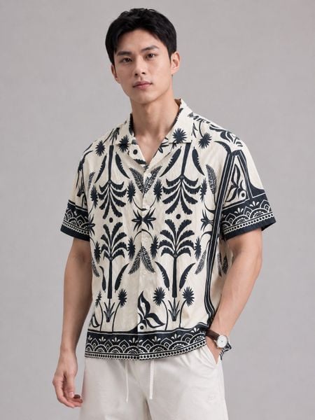 Áo Sơ Mi Nam Tay Ngắn Cuban Pure Oasis Form Relaxed