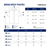 Áo Sơ Mi Cuban Twill Nam Tay Ngắn Họa Tiết In Floral Threads Form Relaxed